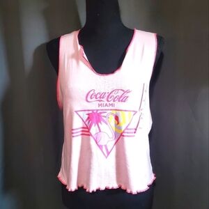 Coca Cola Miami Pink Tank Top Size 2X NWOT